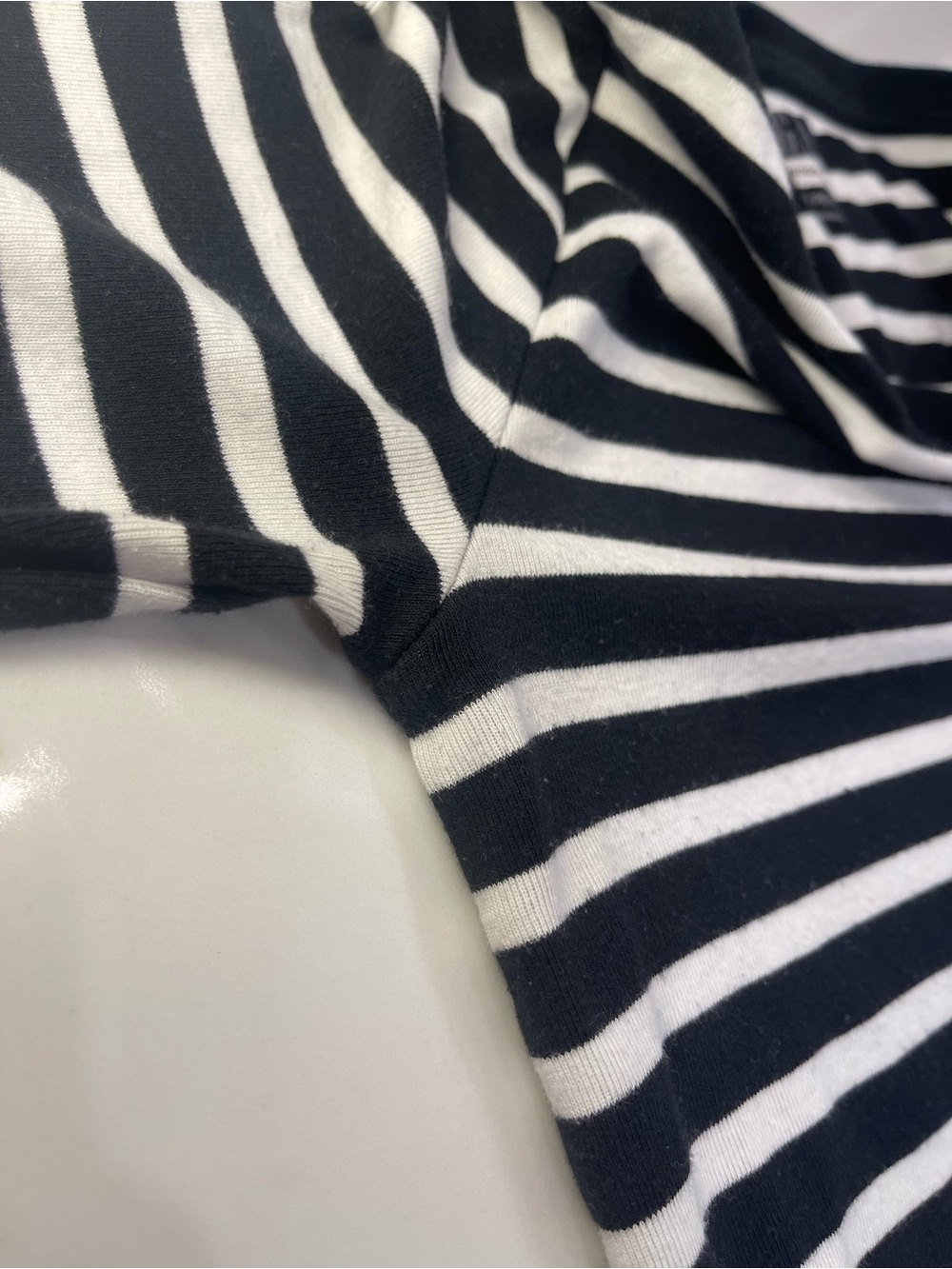 GAP Black & White Striped Short Sleeve “Modern Tee” - Women’s - Picture 6 of 11